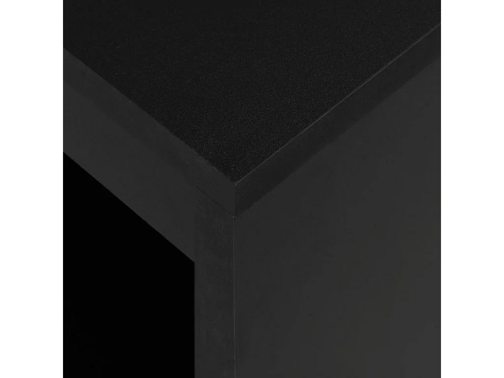 Table de bar avec étagère Noir 110x50x103 cm