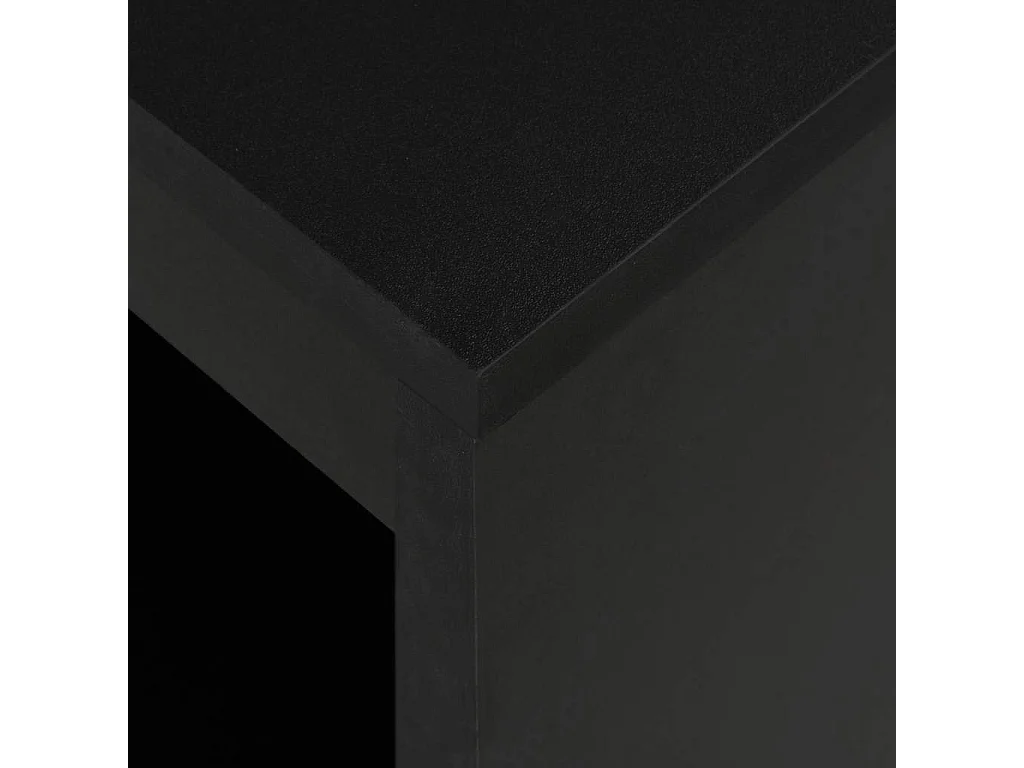 Table de bar avec étagère Noir 110x50x103 cm