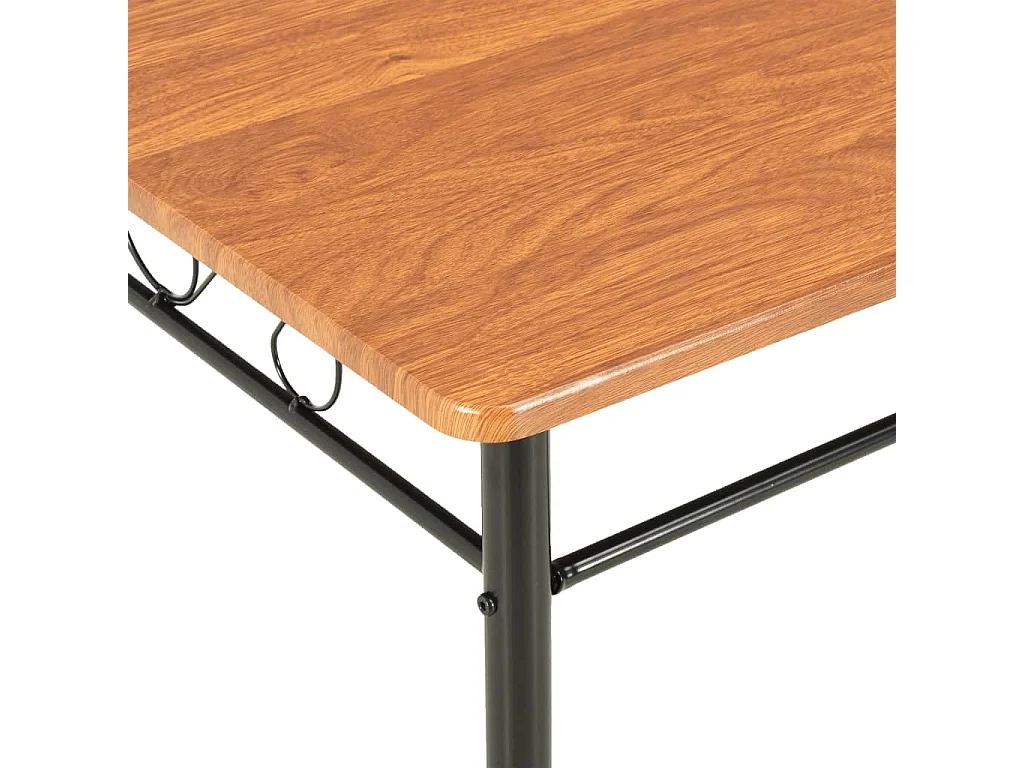 Table à manger Marron 120x70x75 cm MDF