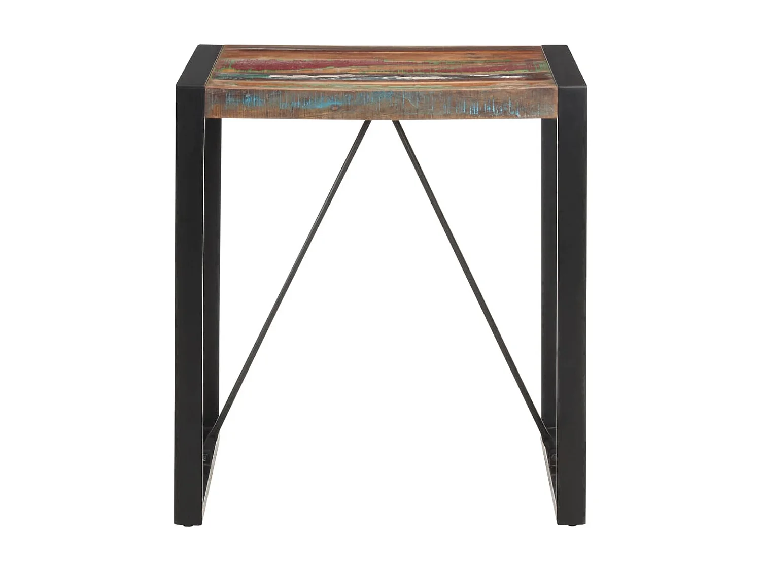 Esstisch 70x70x75 cm Recyceltes Massivholz