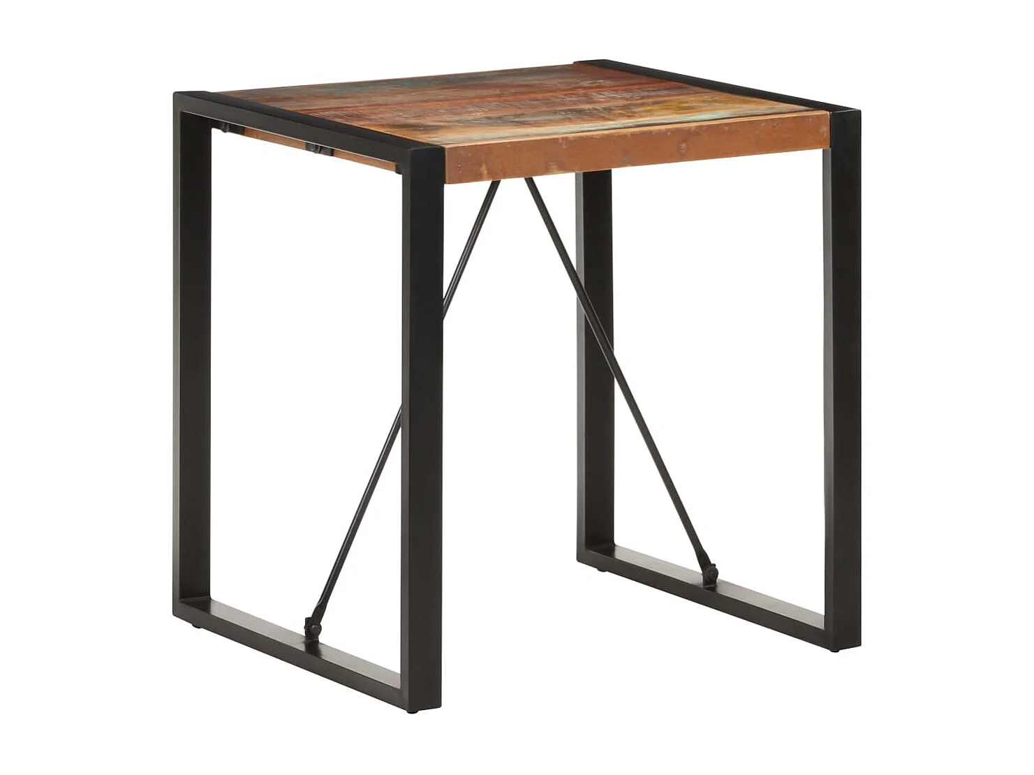 Esstisch 70x70x75 cm Recyceltes Massivholz