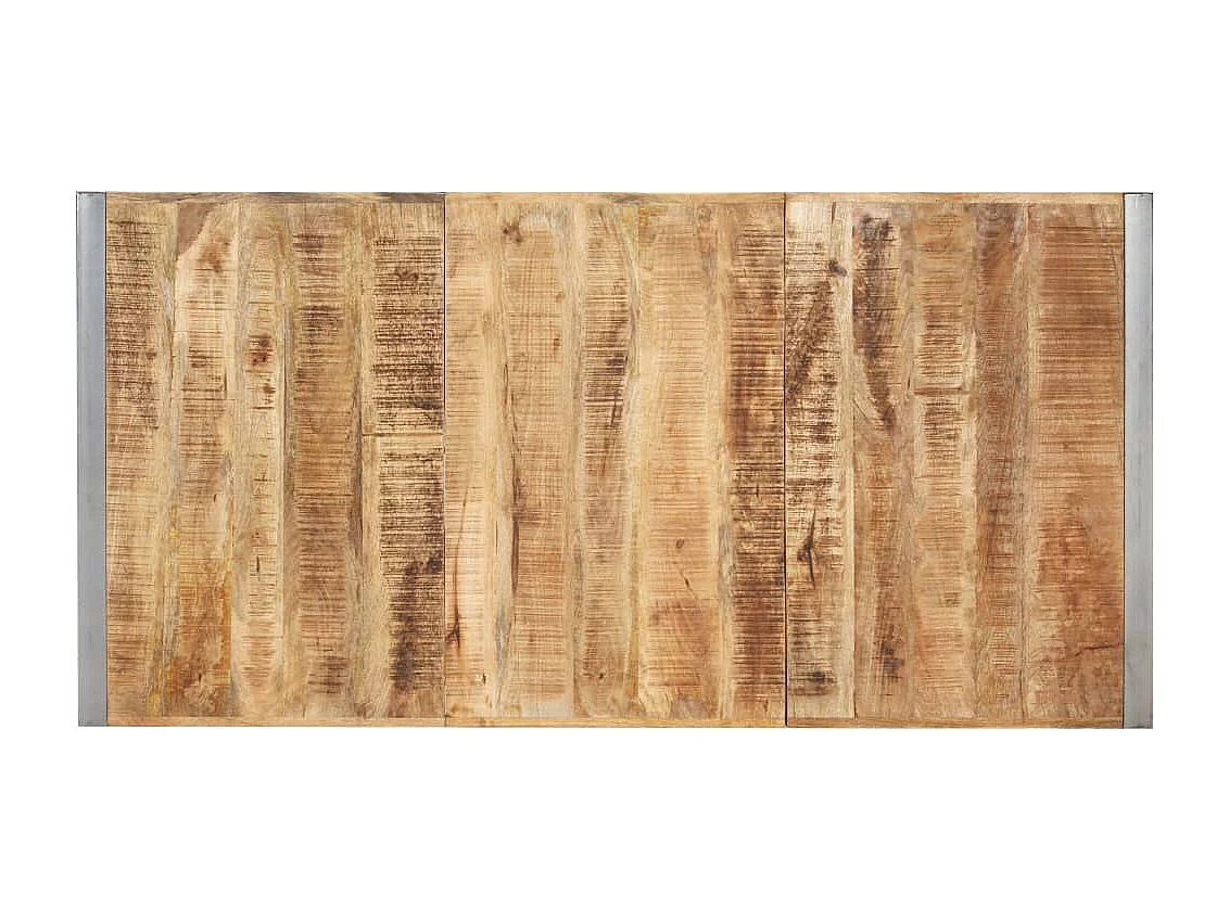 Tavolo da Pranzo 200x100x75cm in Legno Massello di Mango Grezzo