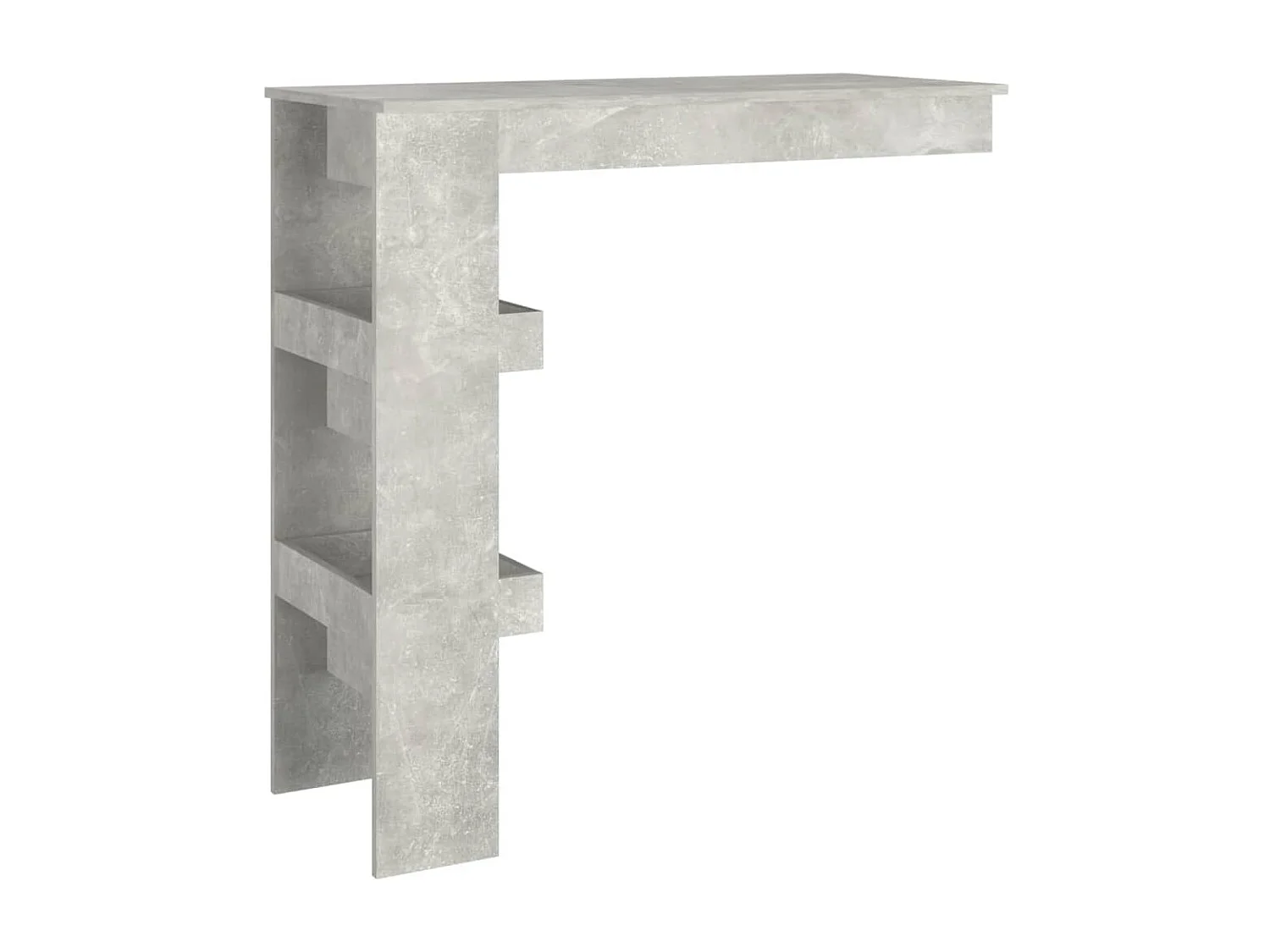 Bartafel wandgemonteerd 102x45x103,5 cm bewerkt hout grijs
