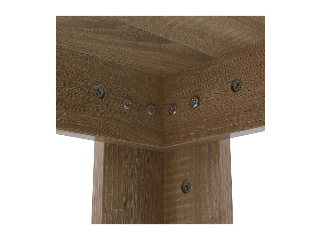 Table de salle à manger 140 x 80 x 75 cm chêne