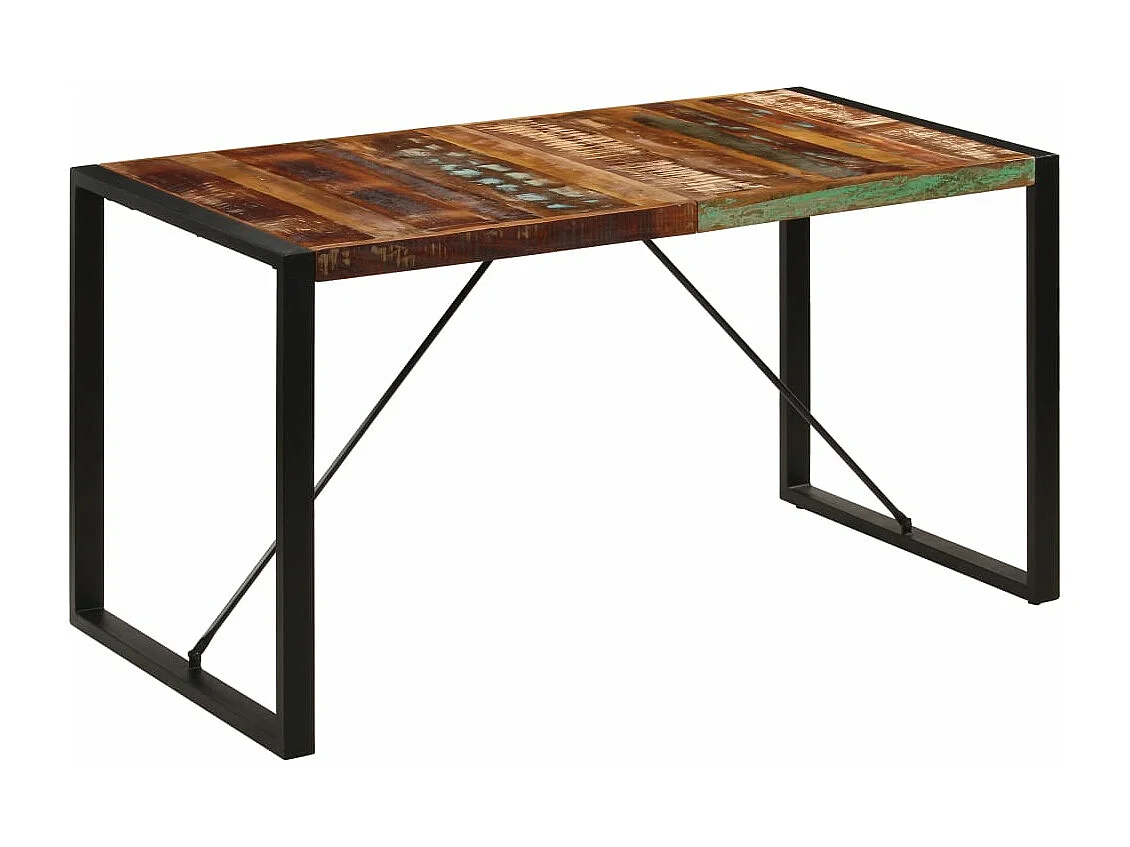 Table à manger 140x70x75 cm Bois de récupération massif