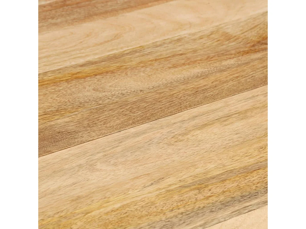 Mesa de jantar redonda 110x76 cm madeira de mangueira maciça