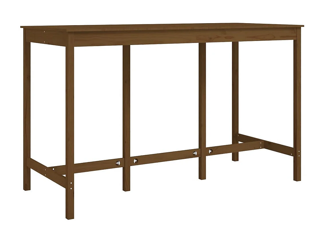 Table de bar Marron miel 180x80x110 cm Bois massif de pin