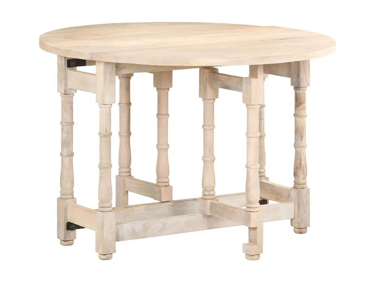 Esstisch Rund 110x76 cm Mango Massivholz