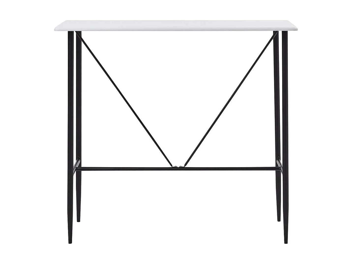 Table de bar Blanc 120x60x110 cm MDF