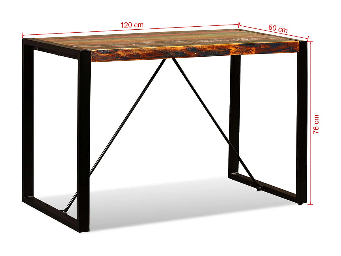 Esszimmertisch Altholz Massiv 120 cm