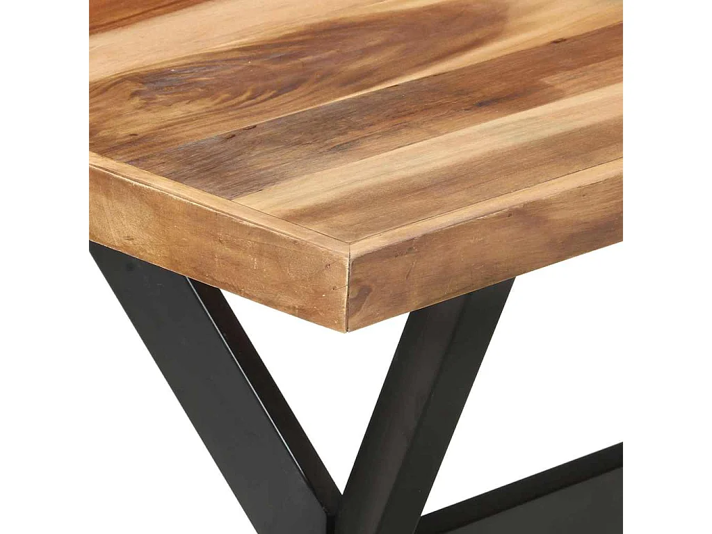 Table de salle à manger 140x70x75 cm Bois avec finition miel