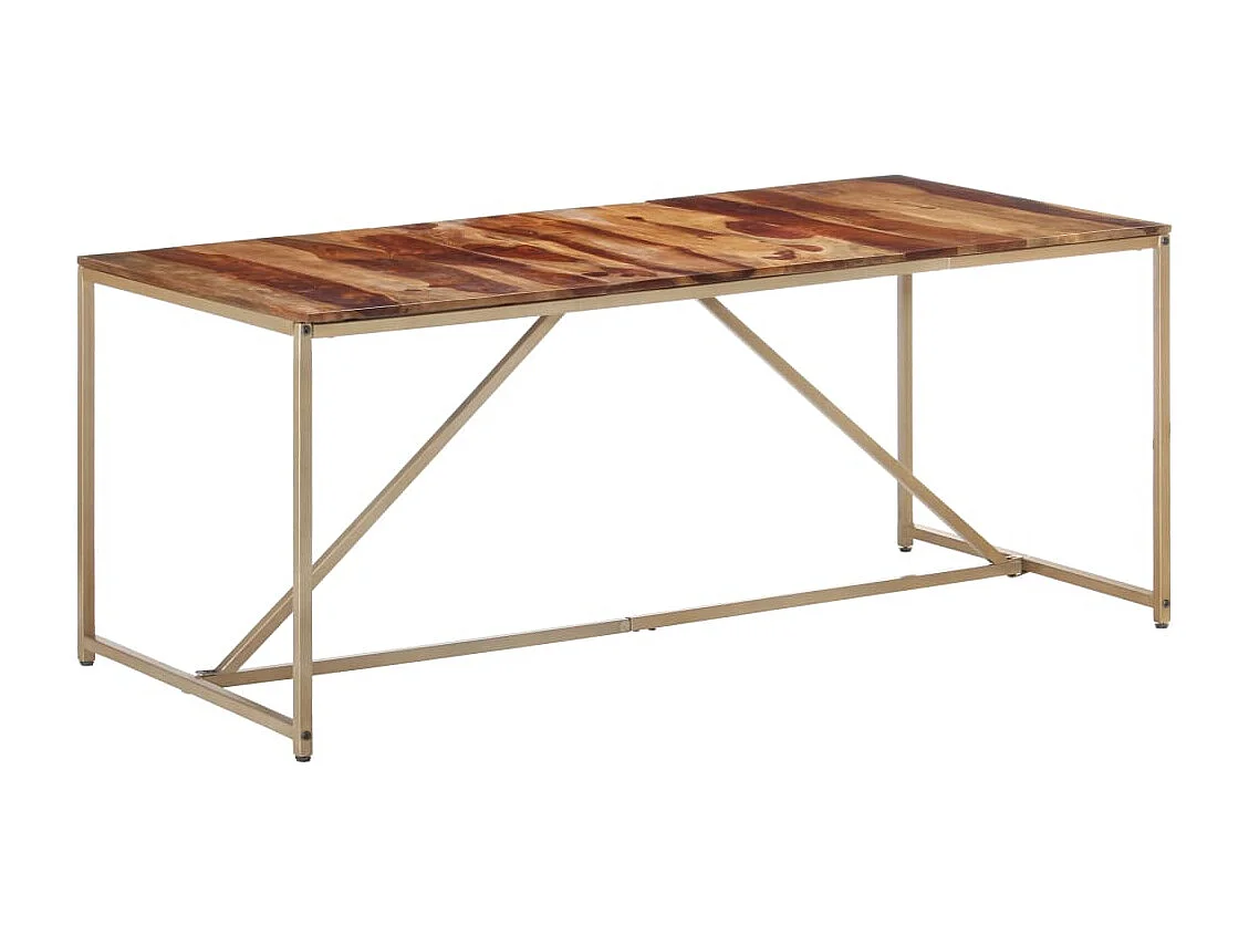 Eettafel 180x90x76 cm massief hout