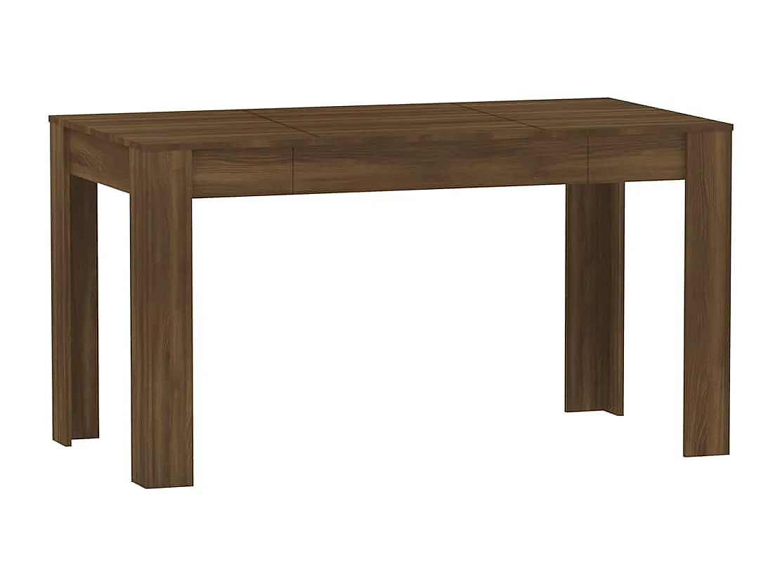 Mesa jantar 140x74,5x76 cm derivados madeira carvalho castanho