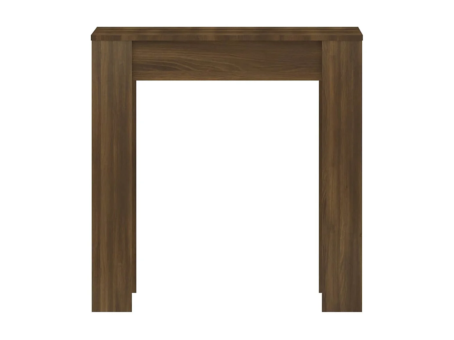 Mesa jantar 140x74,5x76 cm derivados madeira carvalho castanho