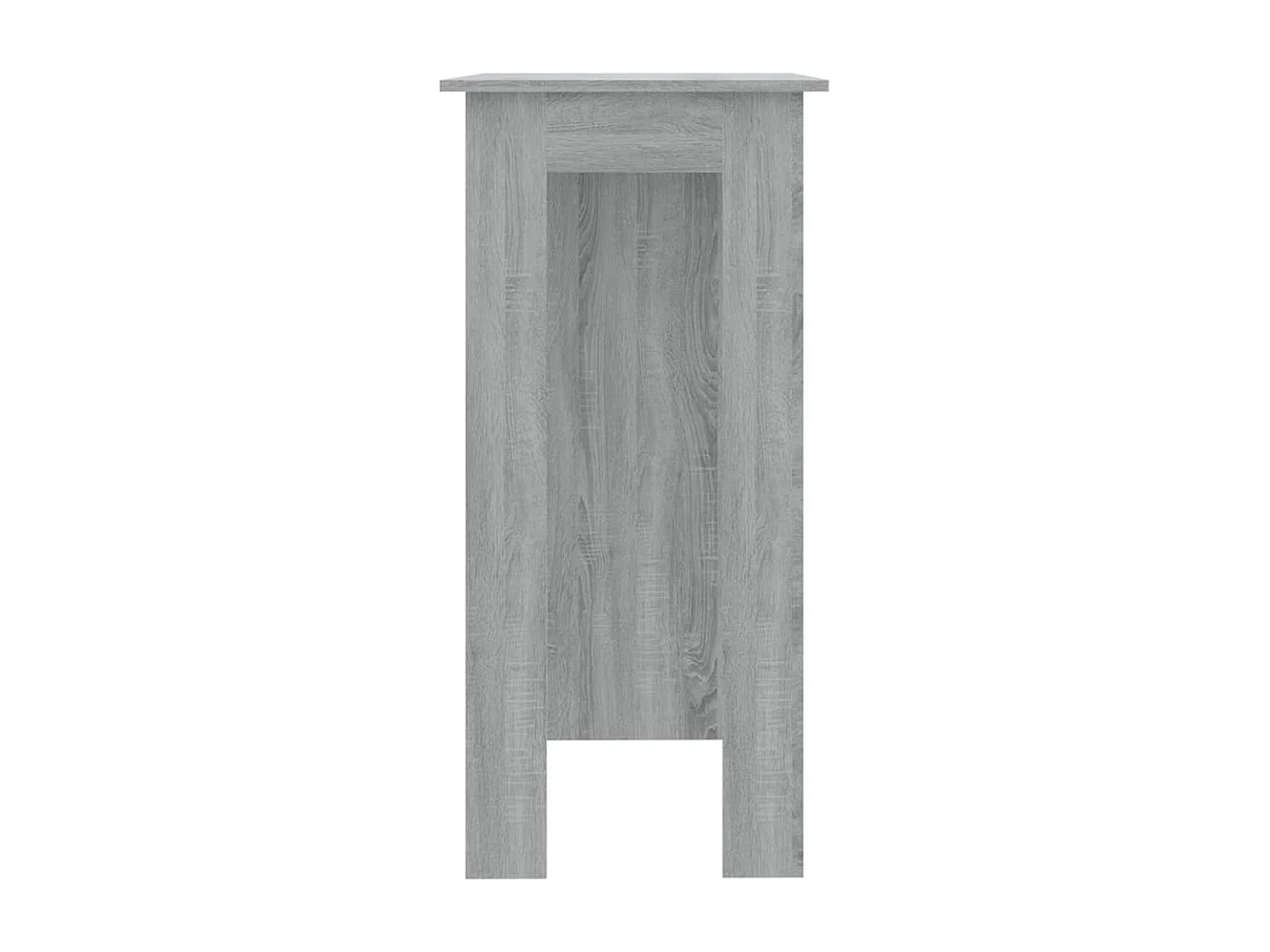 Tavolino da Bar con Ripiani Grigio Sonoma 102x50x103,5 cm