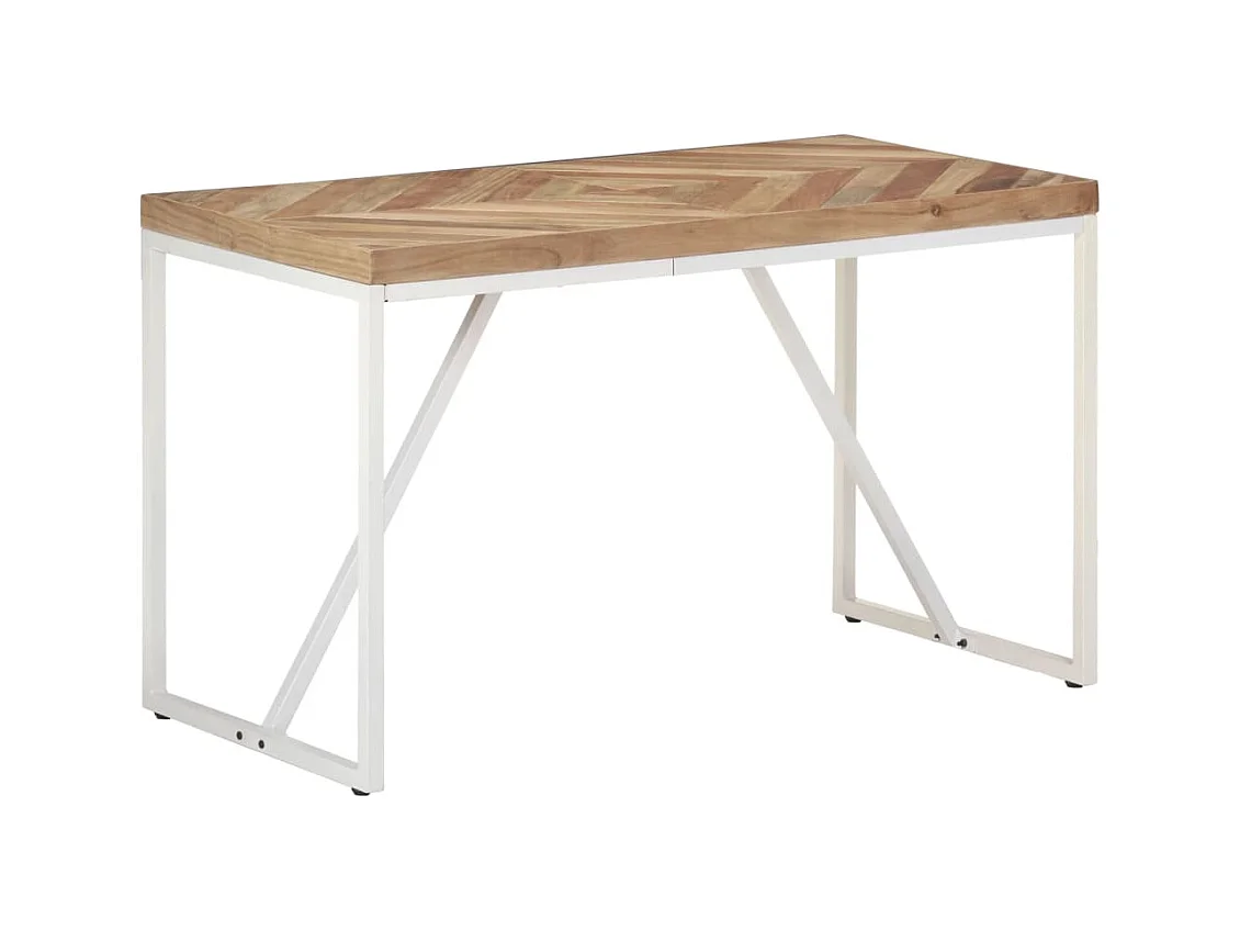 Table à manger 120x60x76 cm Bois massif d'acacia et de manguier