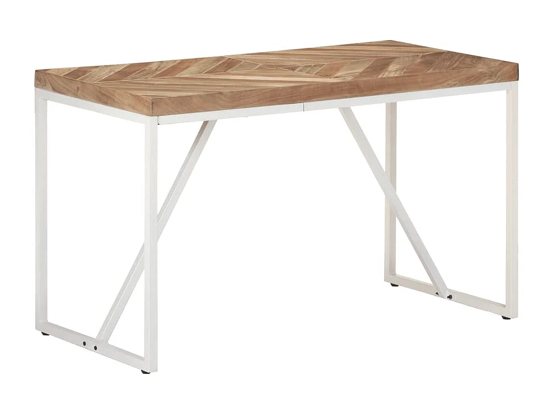 Table à manger 120x60x76 cm Bois massif d'acacia et de manguier