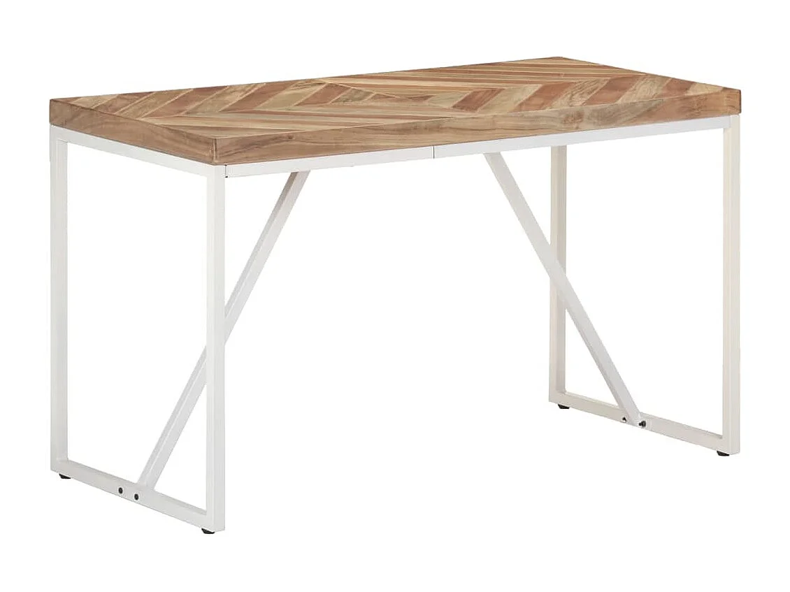 Table à manger 120x60x76 cm Bois massif d'acacia et de manguier