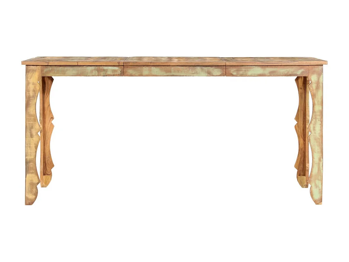 Tavolo da Pranzo 160x80x76 cm in Legno Massello di Recupero