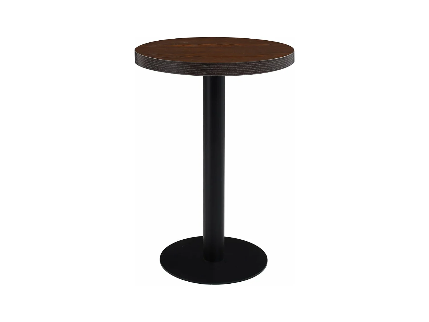 Bistrotafel 60 cm MDF donkerbruin
