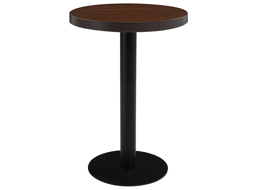 Bistrotafel 60 cm MDF donkerbruin