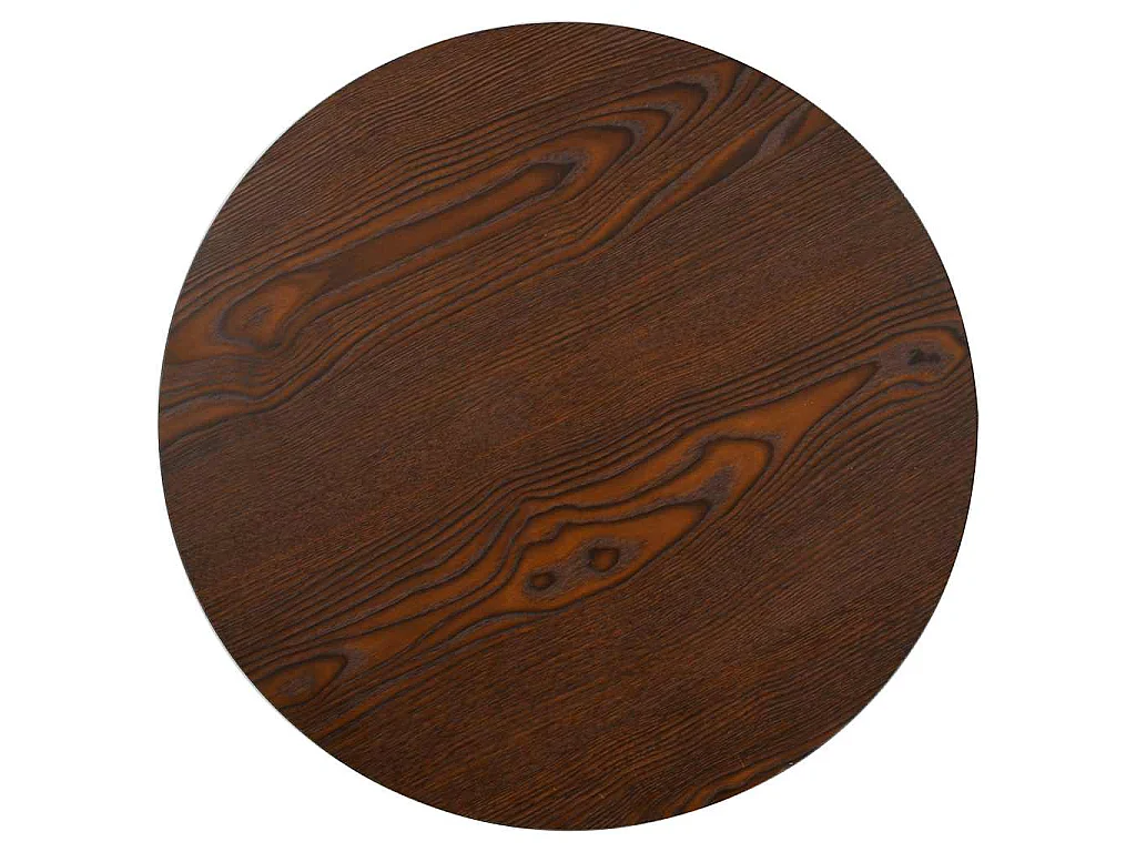 Mesa bistrô 60 cm MDF castanho-escuro