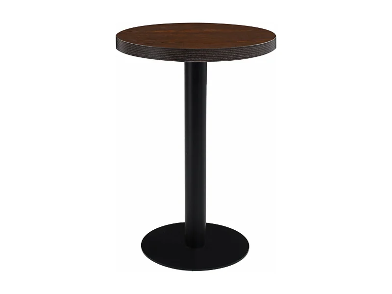 Table de bistro Marron foncé 60 cm MDF