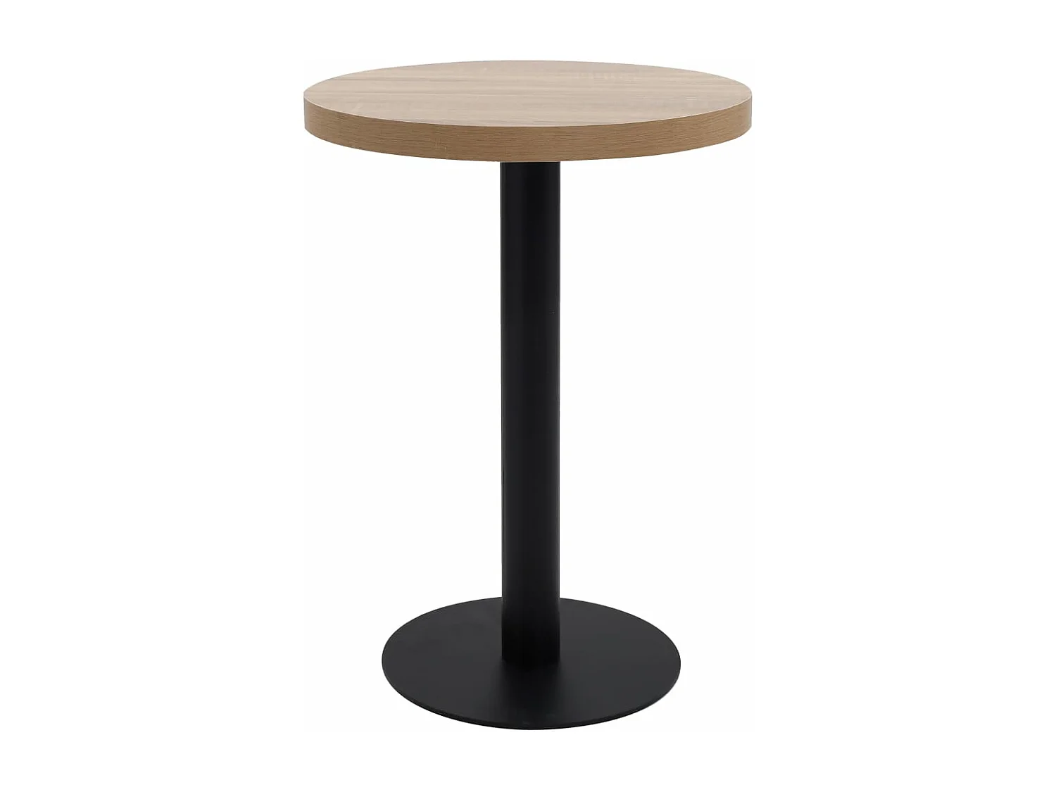 Tavolo da Bistrot Marrone Chiaro 60 cm in MDF