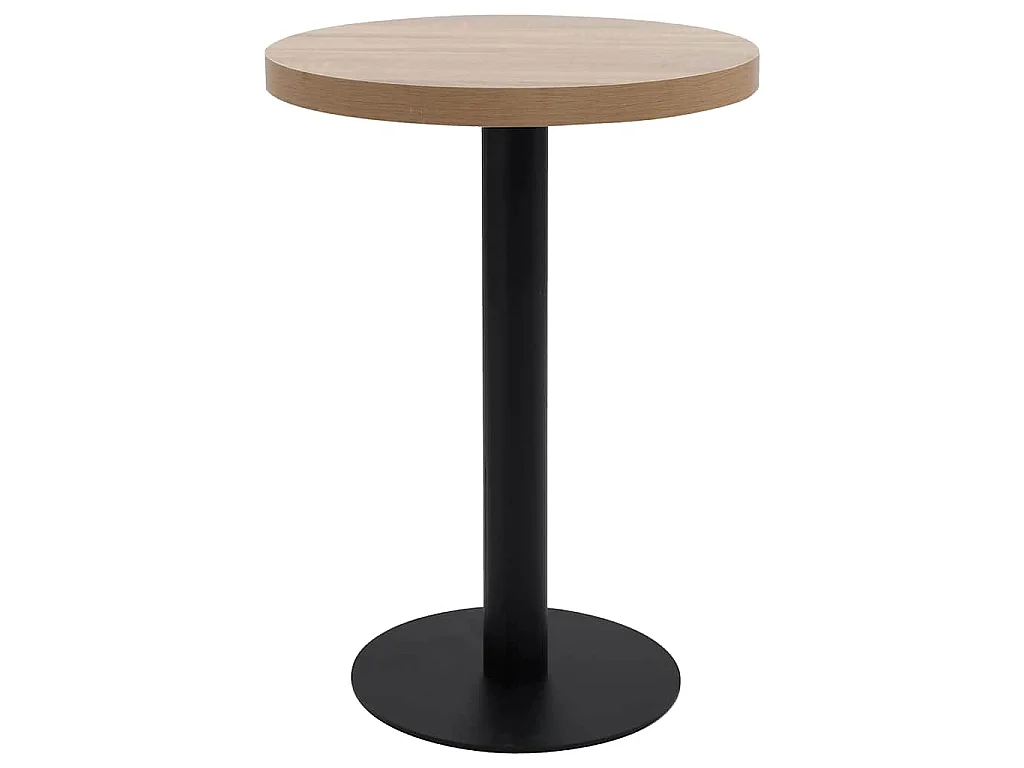 Bistrotafel 60 cm MDF lichtbruin