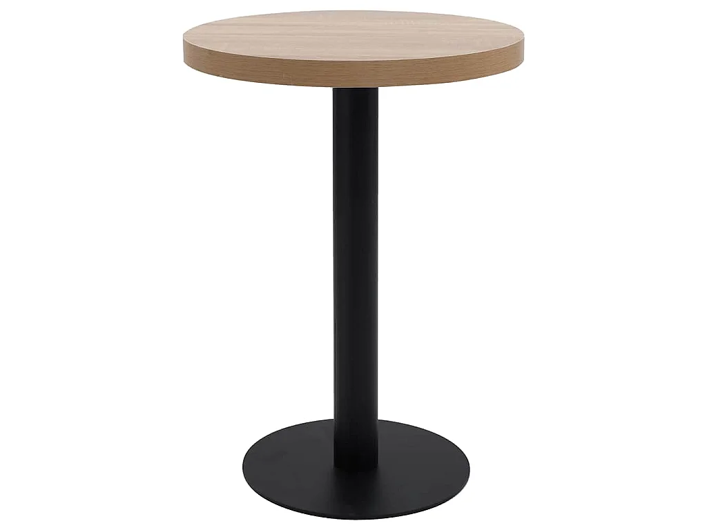 Table de bistro Marron clair 60 cm MDF