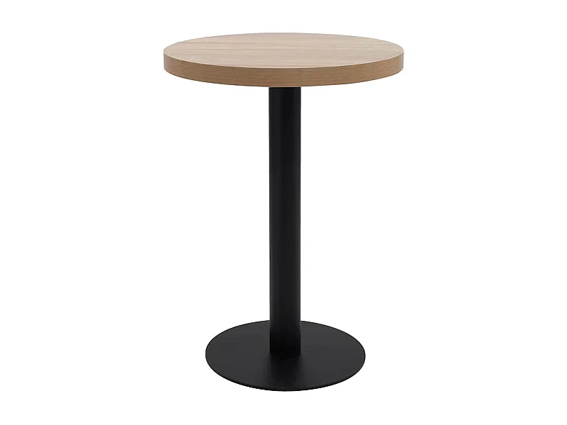 Table de bistro Marron clair 60 cm MDF