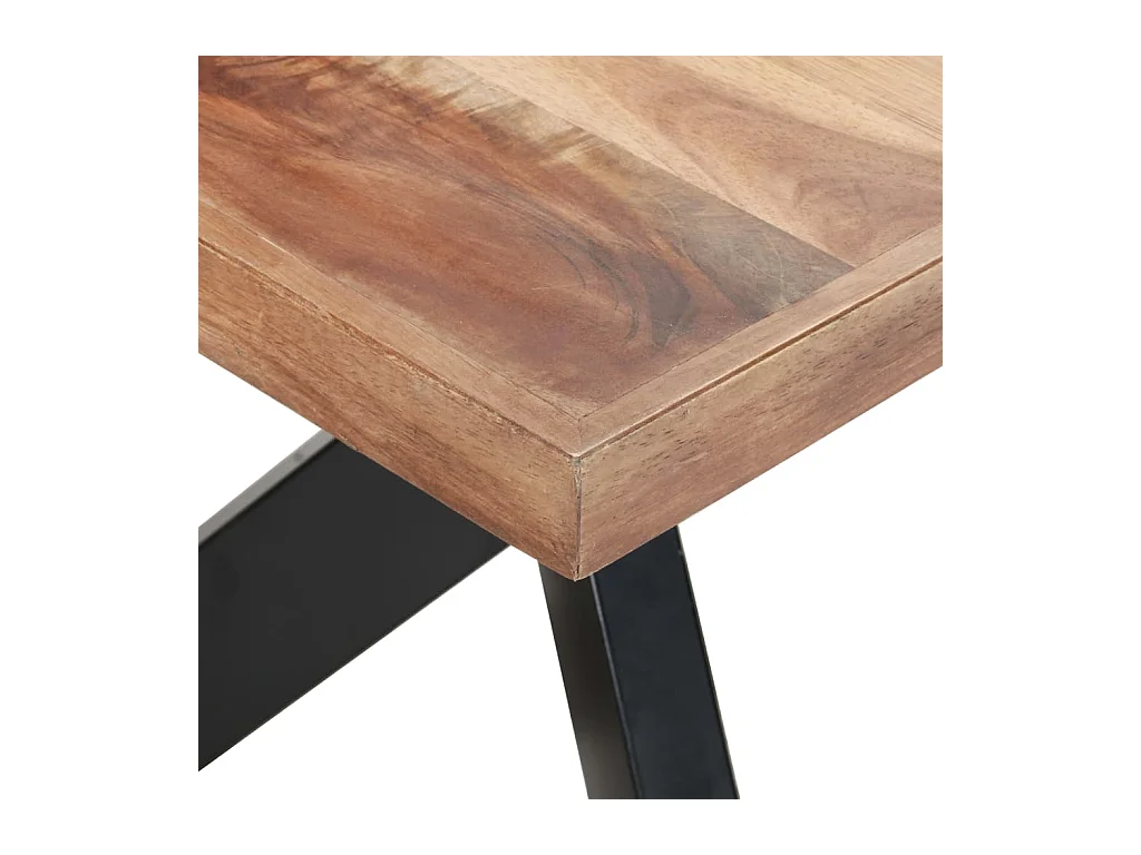 Table de salle à manger 180x90x75 cm Bois avec finition miel