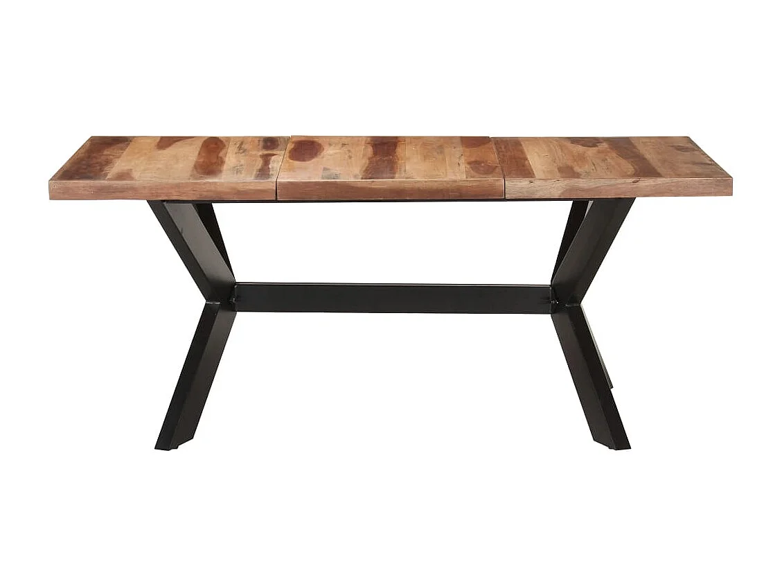 Mesa de comedor de madera acacia acabado miel 180x90x75 cm