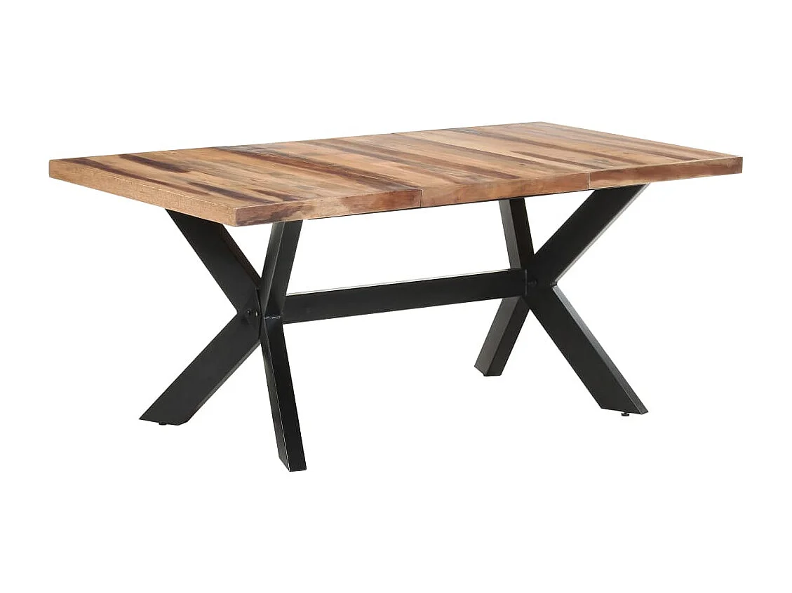 Mesa de comedor de madera acacia acabado miel 180x90x75 cm
