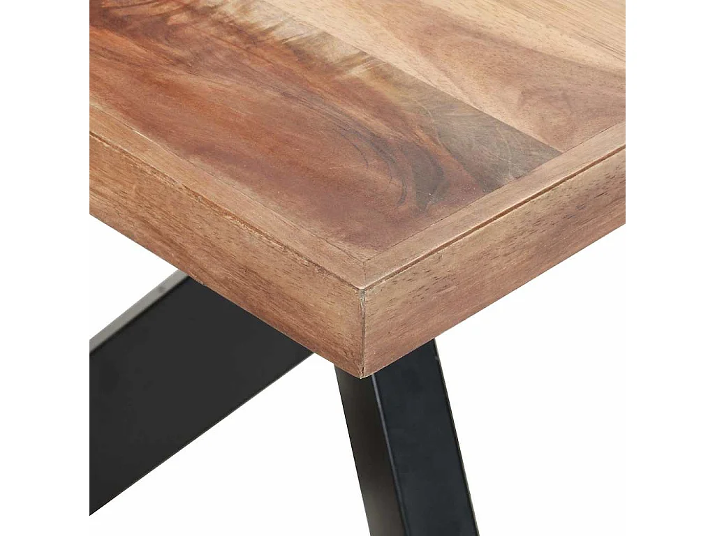 Table de salle à manger 180x90x75 cm Bois avec finition miel