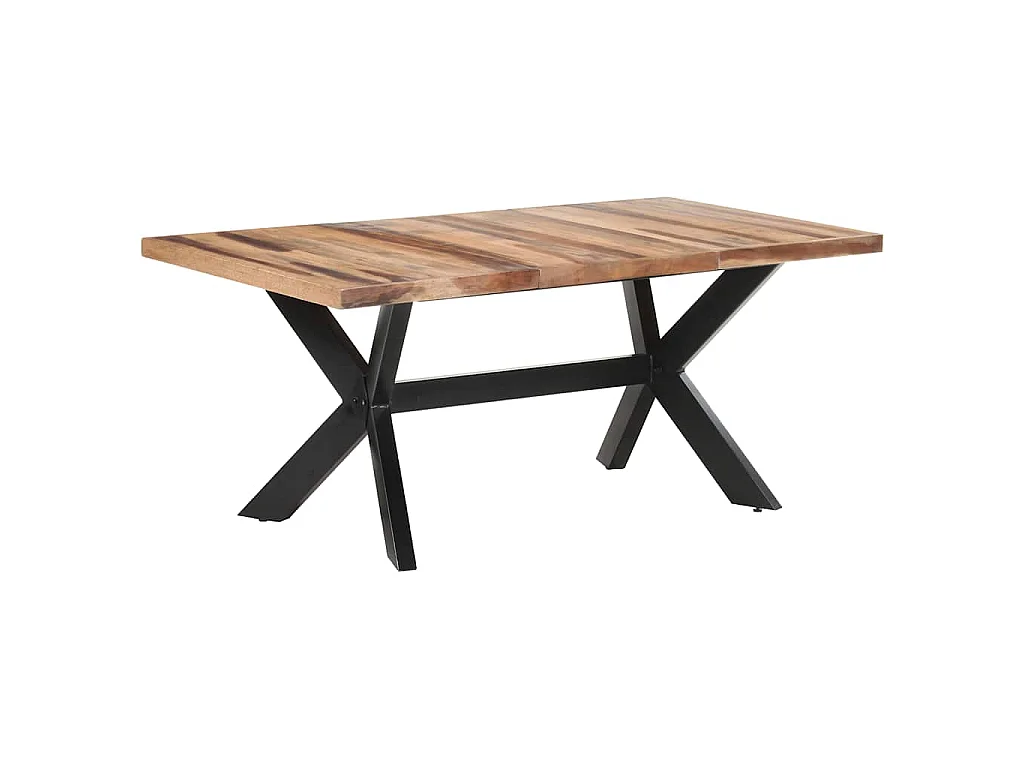 Table de salle à manger 180x90x75 cm Bois avec finition miel