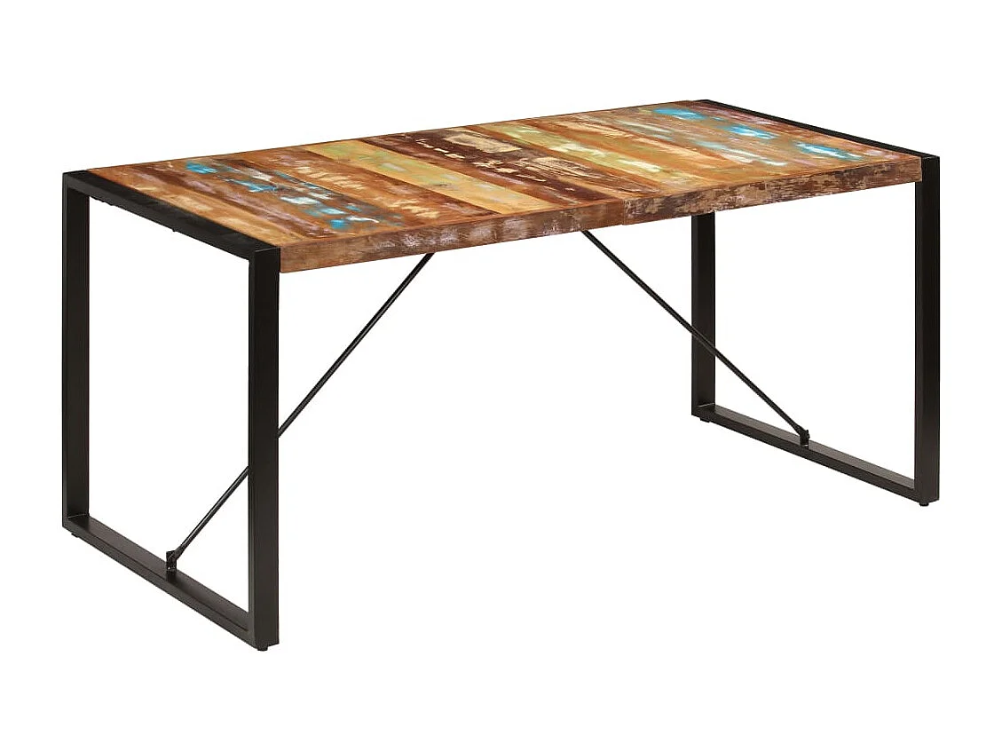 Table à manger 160x80x75 cm Bois de récupération massif