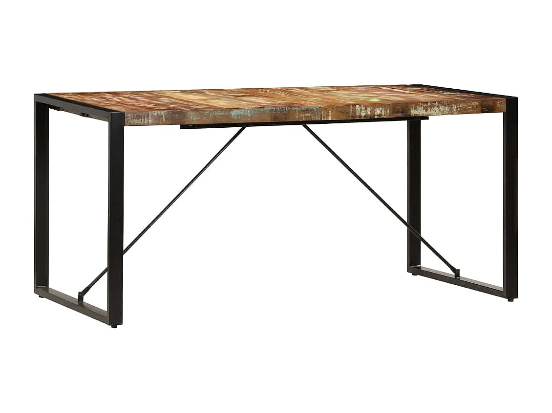 Table à manger 160x80x75 cm Bois de récupération massif
