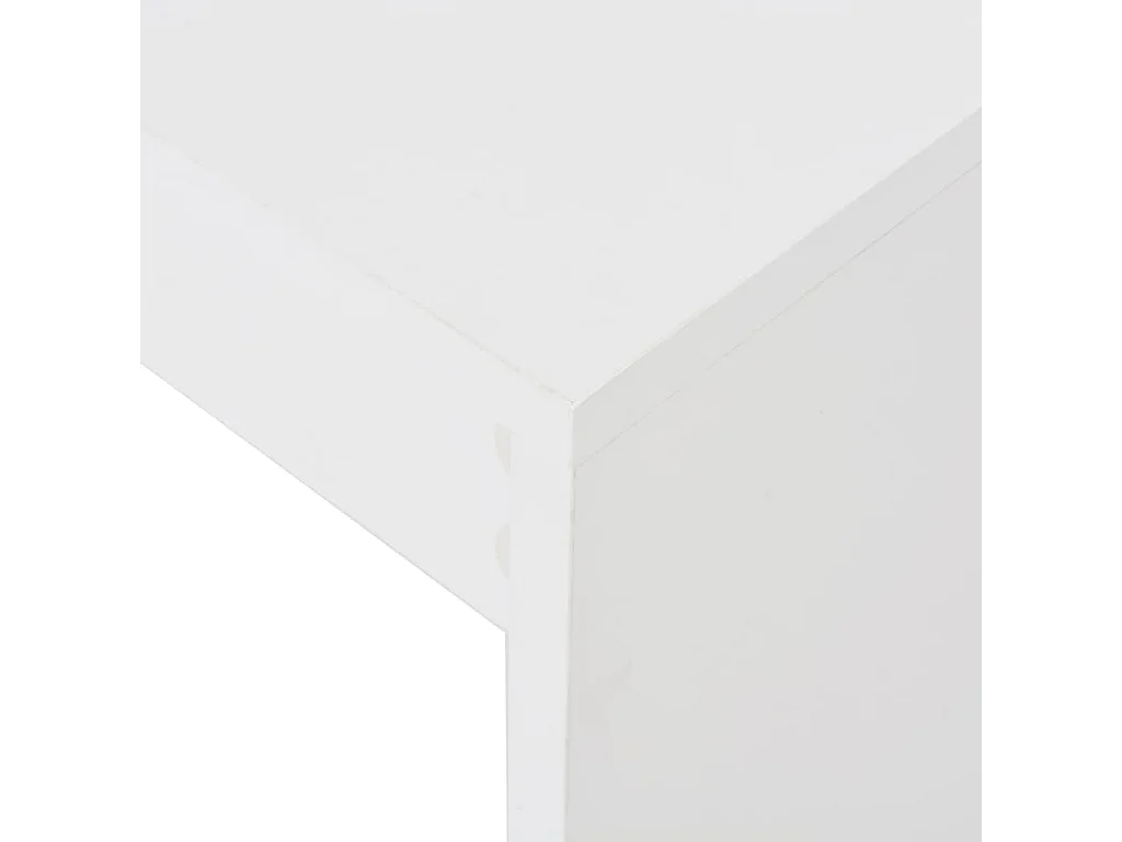 Table de bar avec étagère Blanc 110x50x103 cm