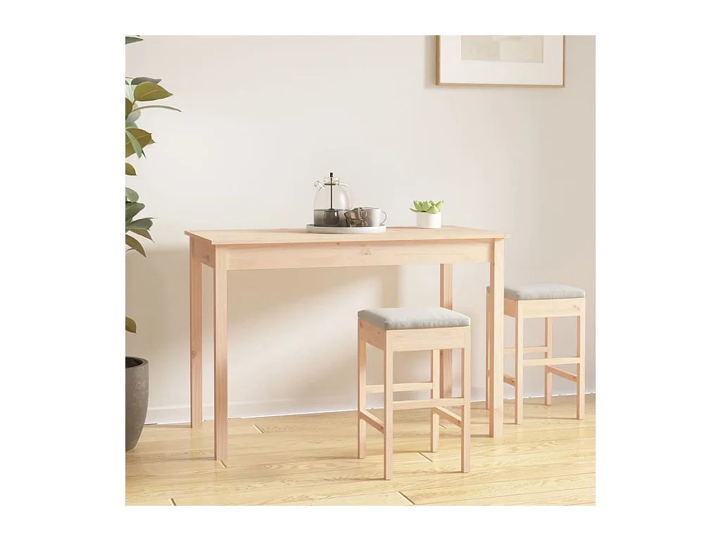 Table à manger 110x55x75 cm Bois massif de pin