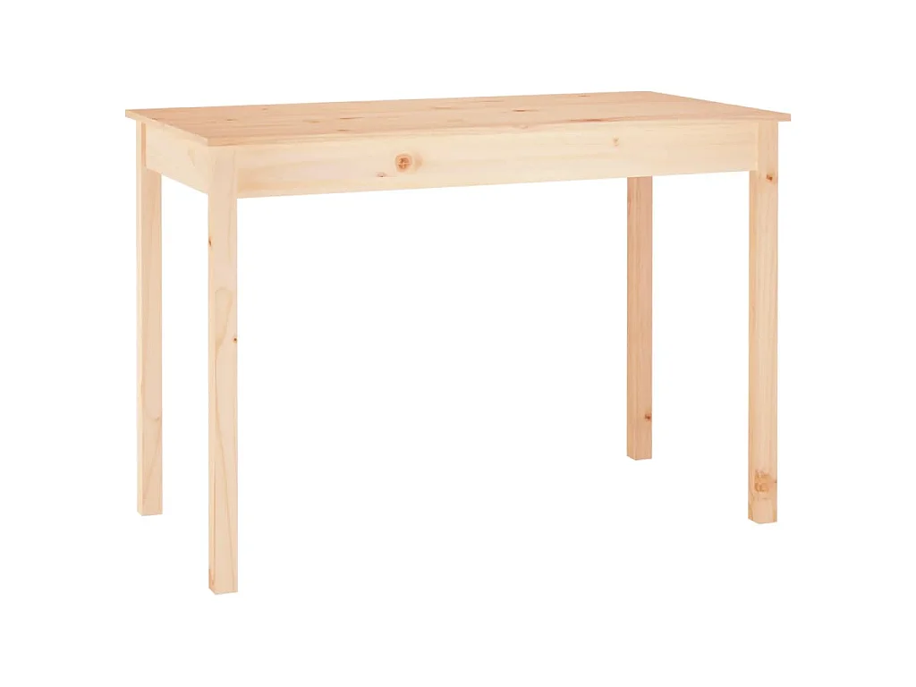 Tavolo da Pranzo 110x55x75 cm in Legno Massello di Pino