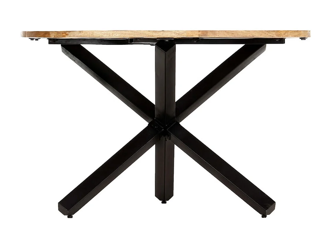 Table à manger Rond 120x76 cm Bois de manguier massif