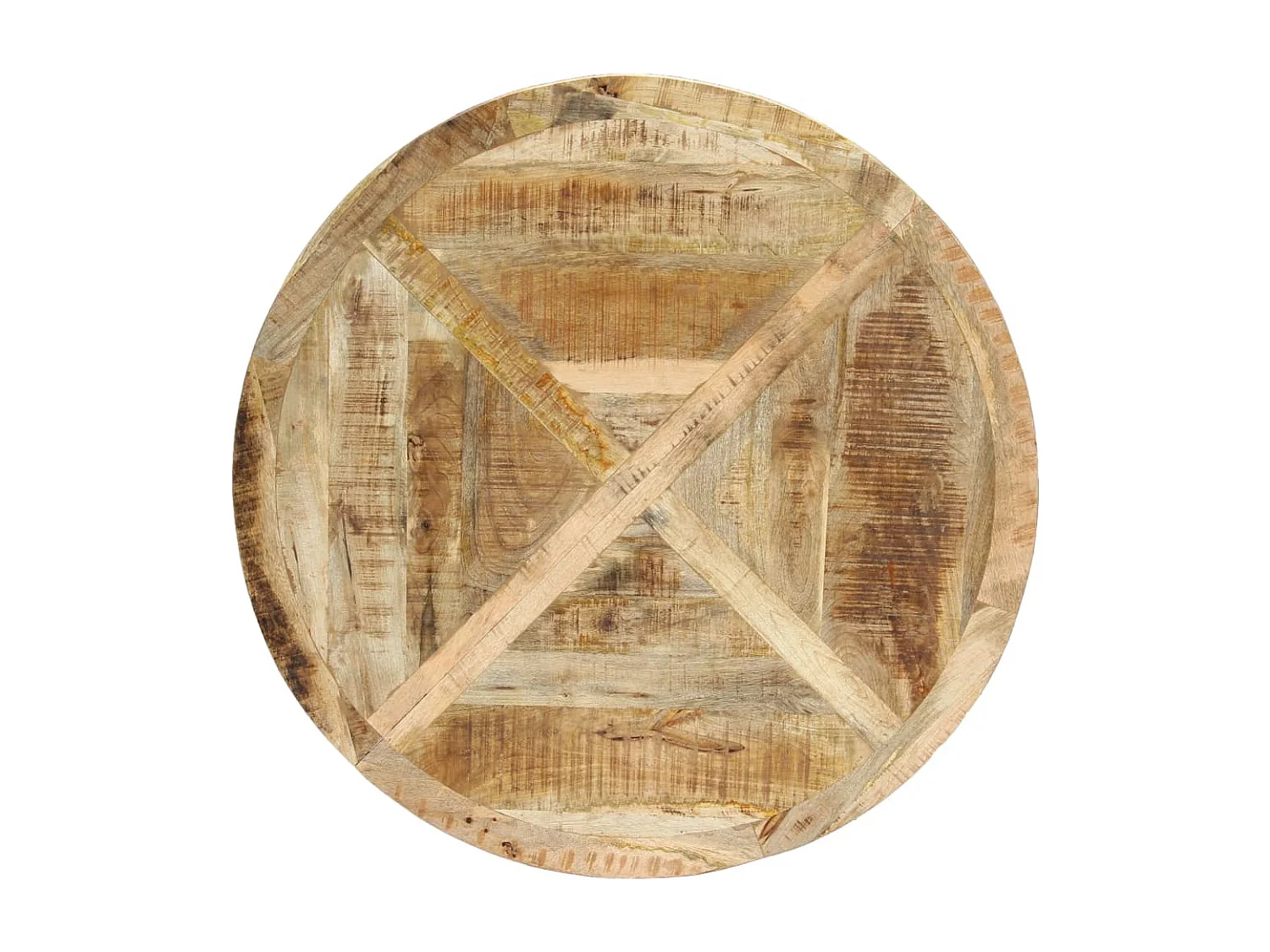 Table à manger Rond 120x76 cm Bois de manguier massif