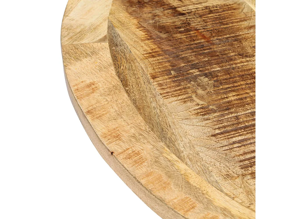 Table à manger Rond 120x76 cm Bois de manguier massif