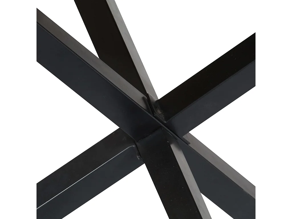 Table à manger Rond 120x76 cm Bois de manguier massif