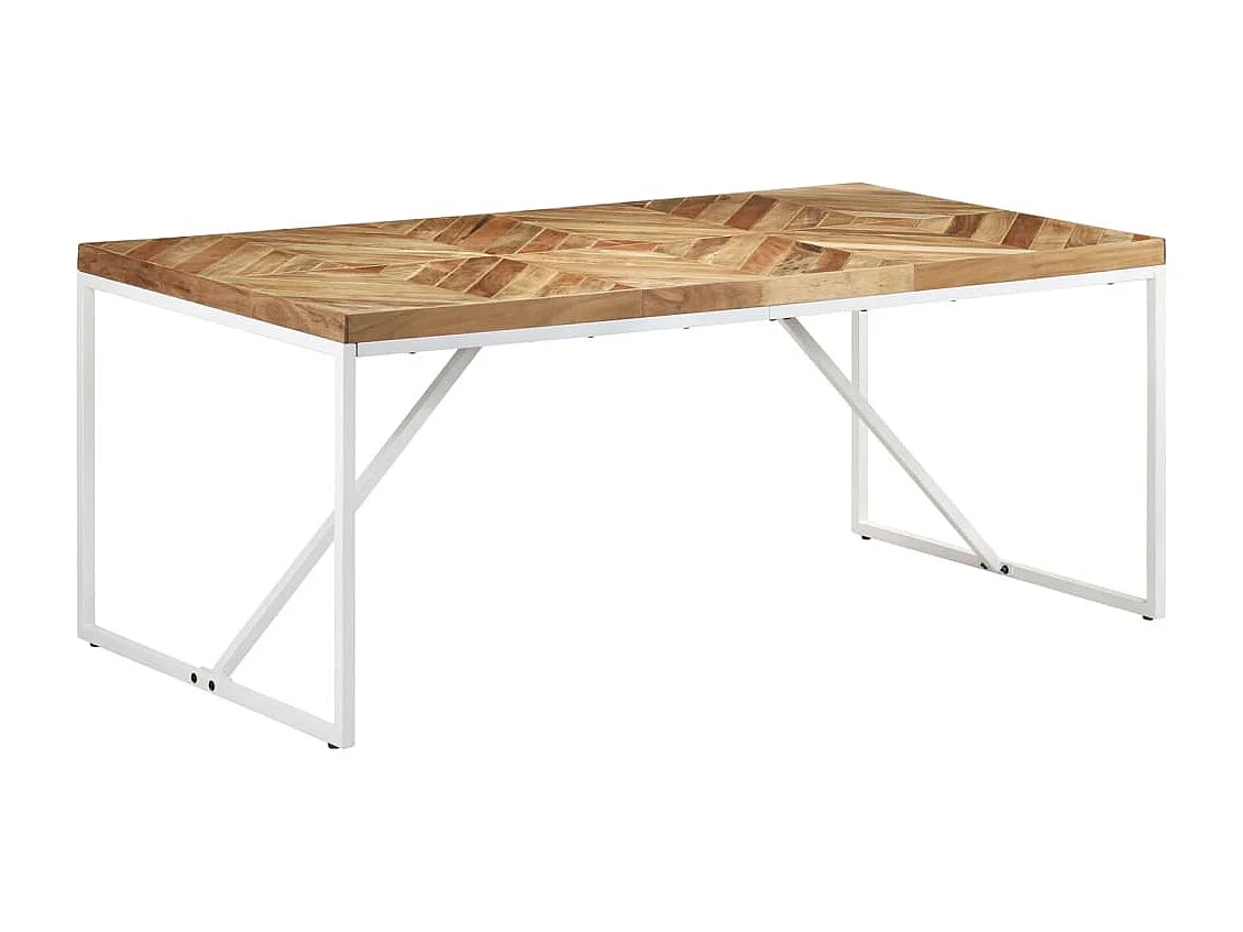 Tavolo da Pranzo 180x90x76 cm Legno Massello di Acacia e Mango