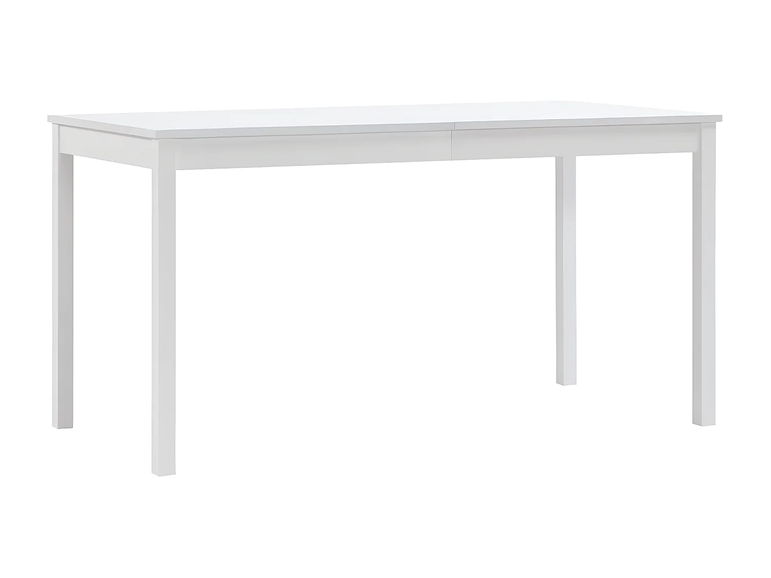 Table à manger Blanc 140x70x73 cm Pin