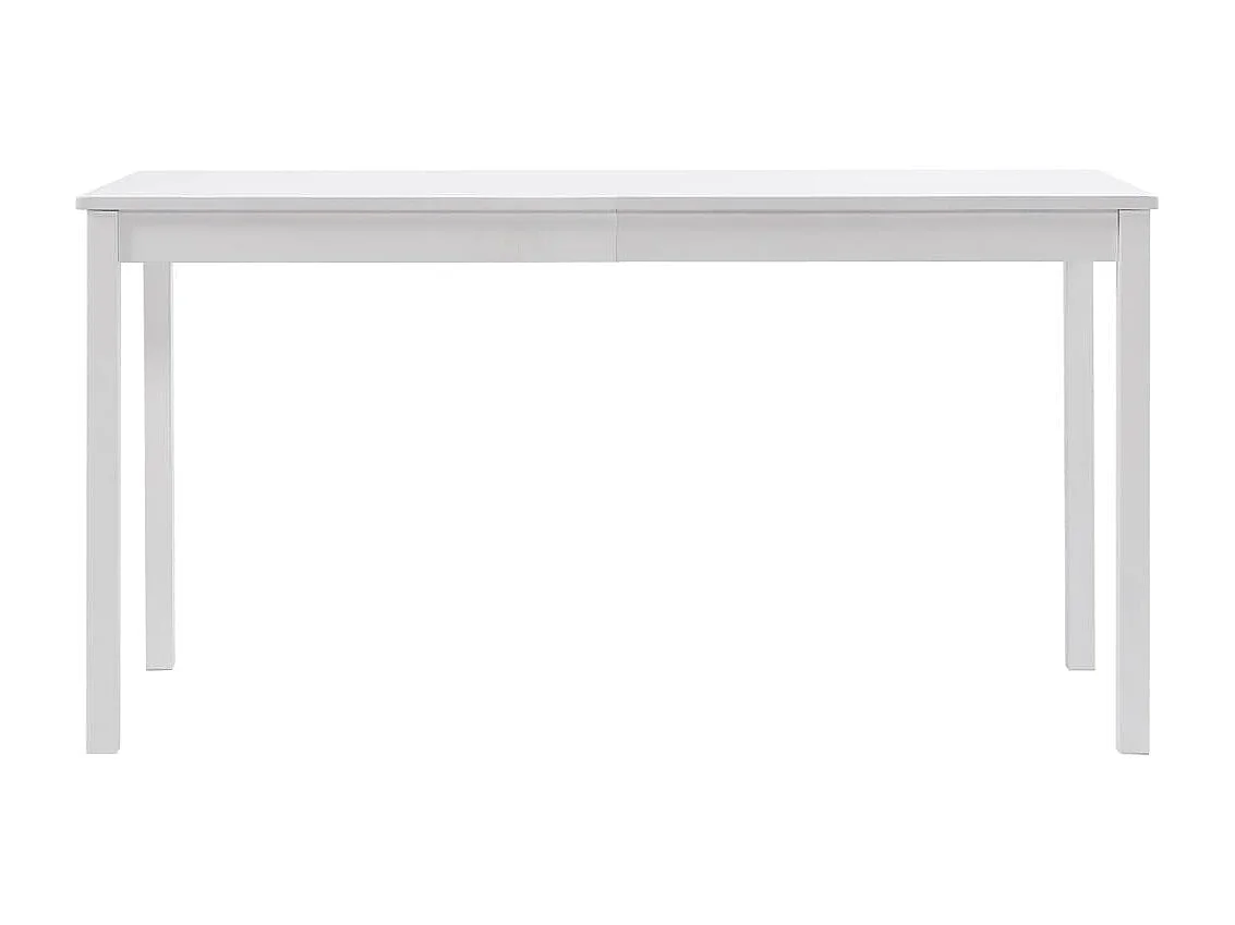 Table à manger Blanc 140x70x73 cm Pin