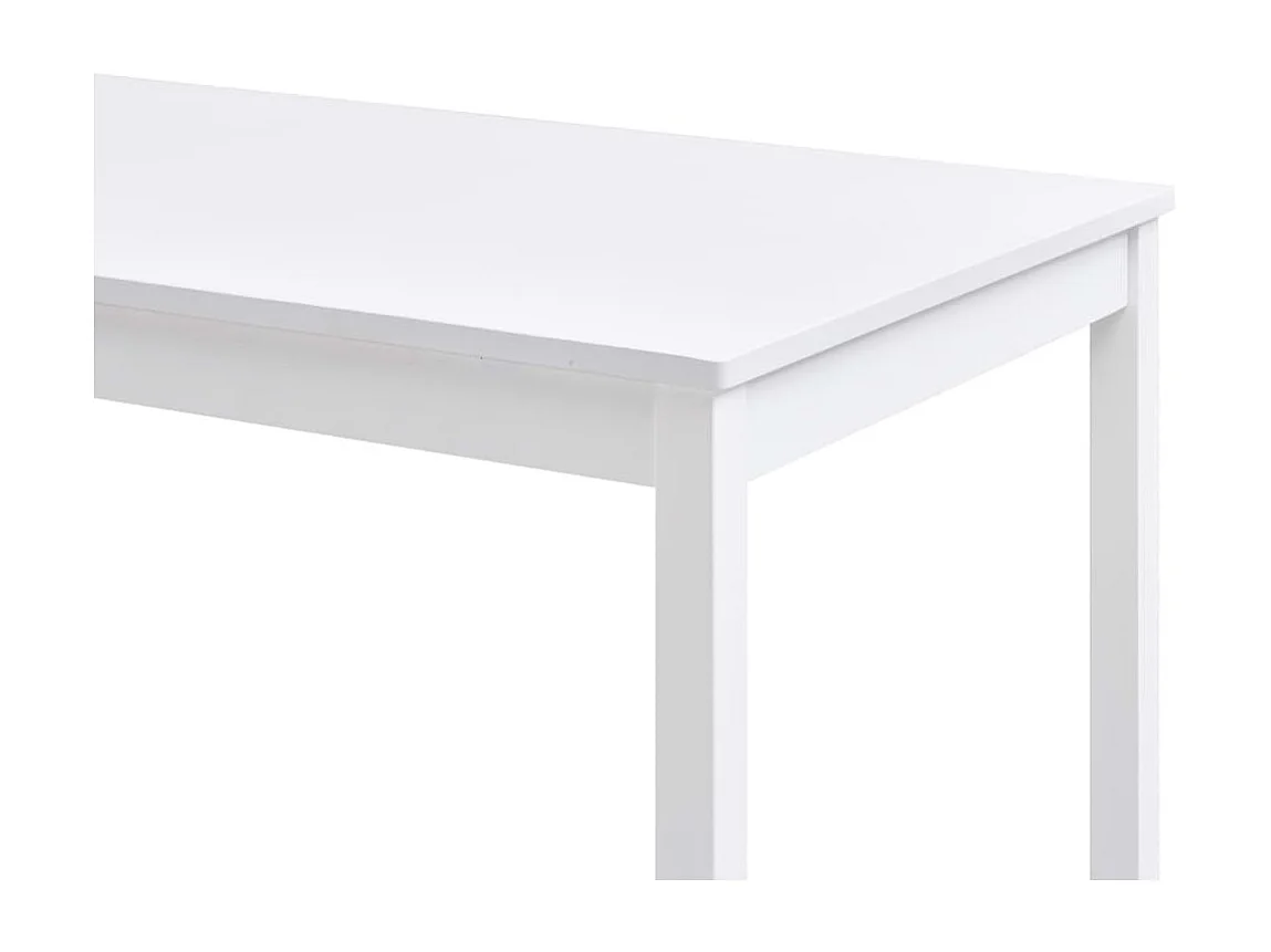 Table à manger Blanc 140x70x73 cm Pin
