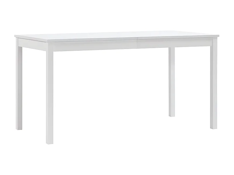 Table à manger Blanc 140x70x73 cm Pin